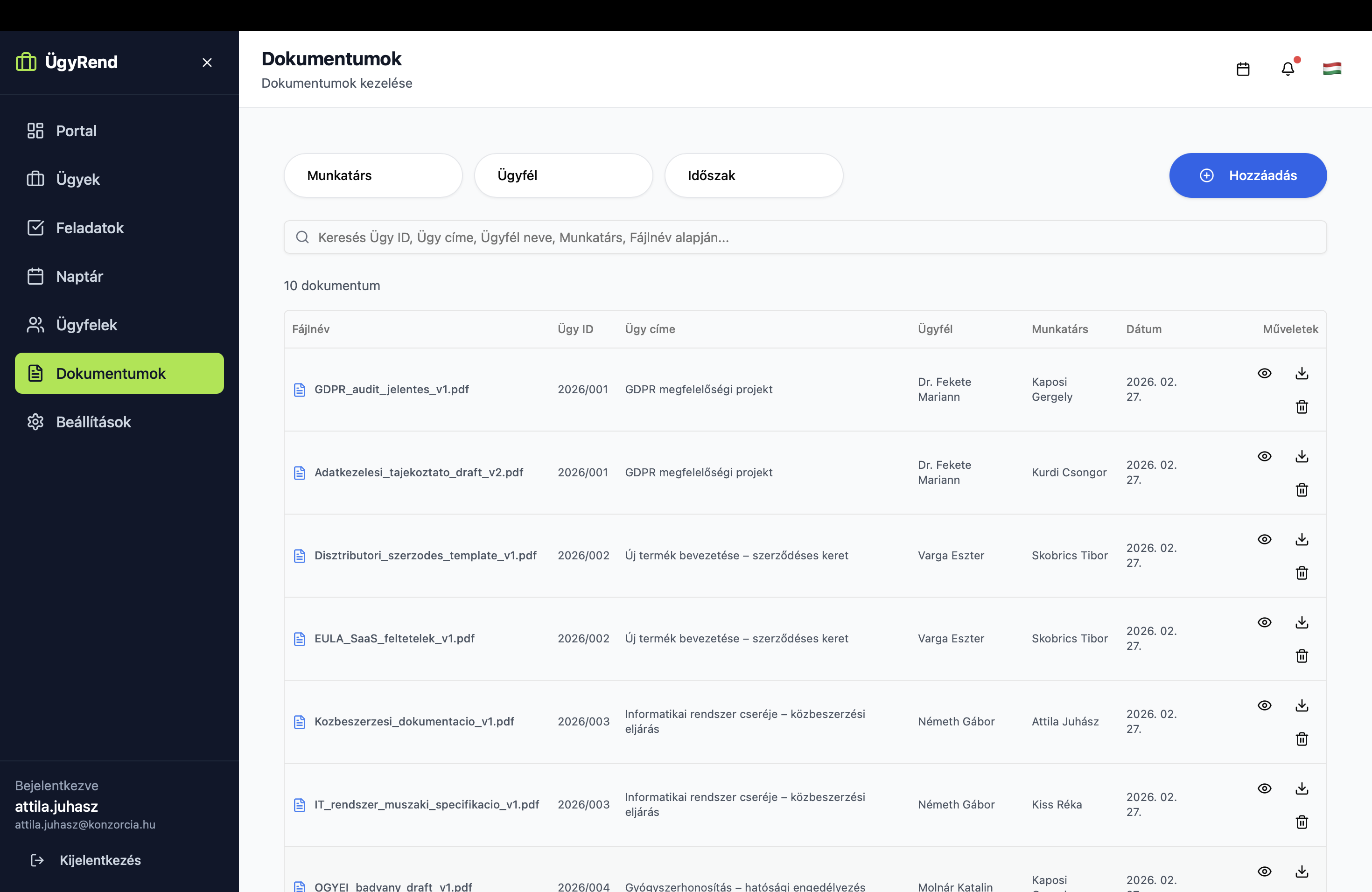 KÜR - Konzorcia ÜgyRend 3